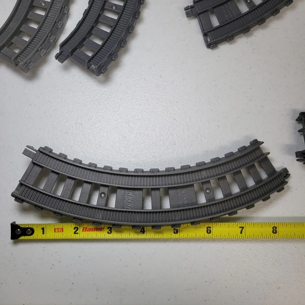 Thomas Train Tracks Raised Curve Lot 2018‎ TrackMaster Gray Plastic 7pc Set